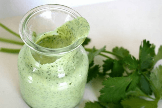Aderezo de cilantro