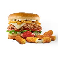 1 Pulled Pork + 1 Mozarella Sticks