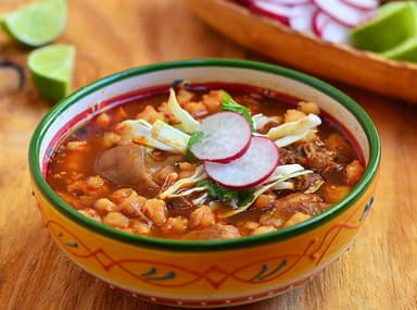 1/2 lt.  Medio litro de Pozole
