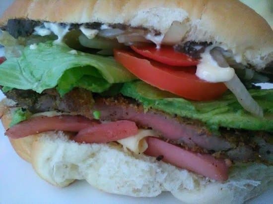 Torta Milanesa Cerdo, Salchicha, Quesillo