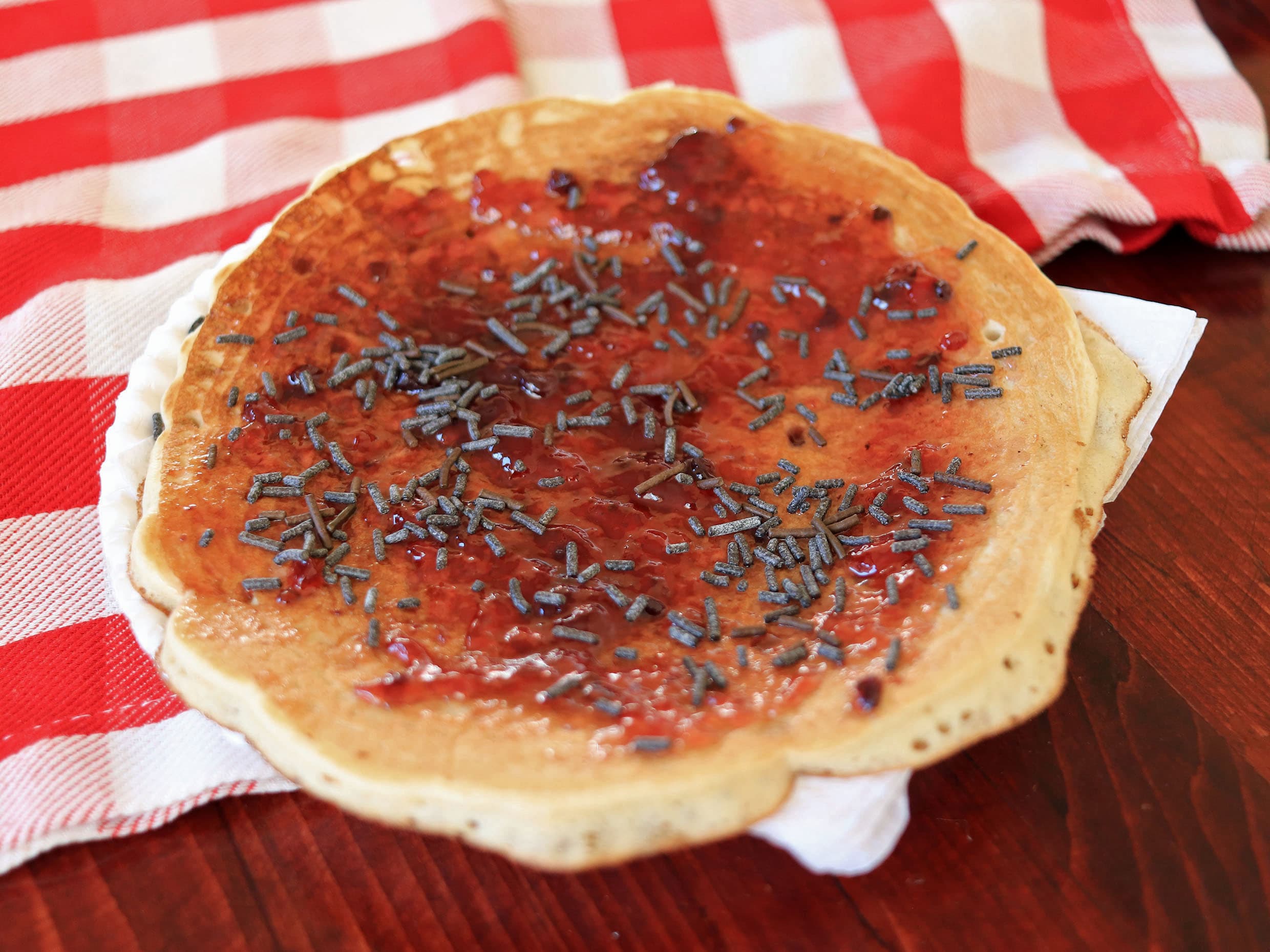 Hot-Cakes de Mermelada de Zarzamora