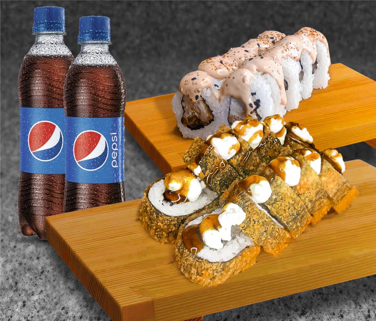 48 Makis y 2 Pepsi