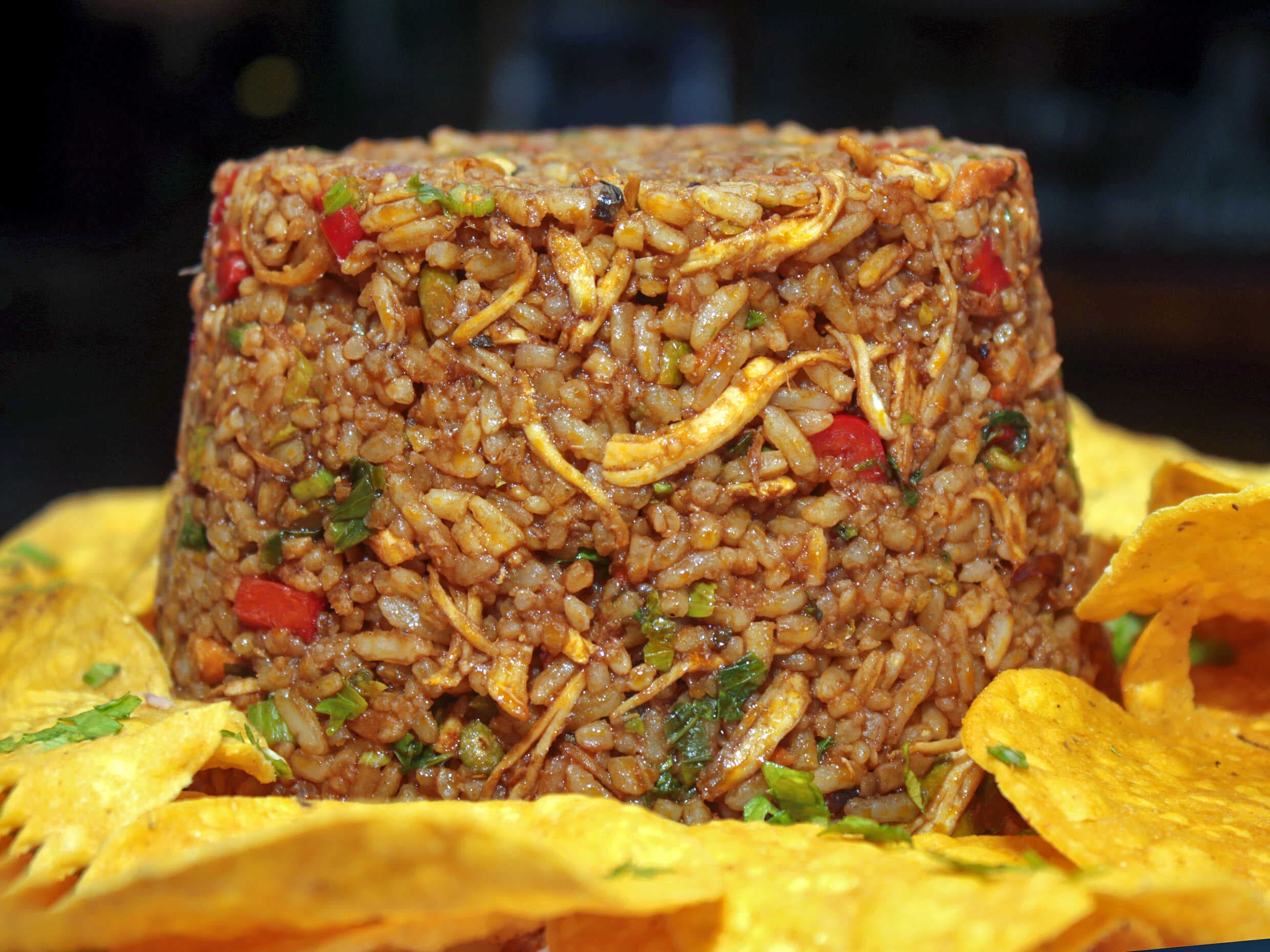 2 enteros de arroz cantonés