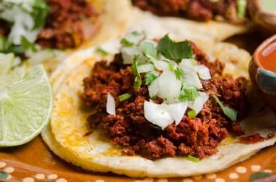 TACOS DE CHORIZO
