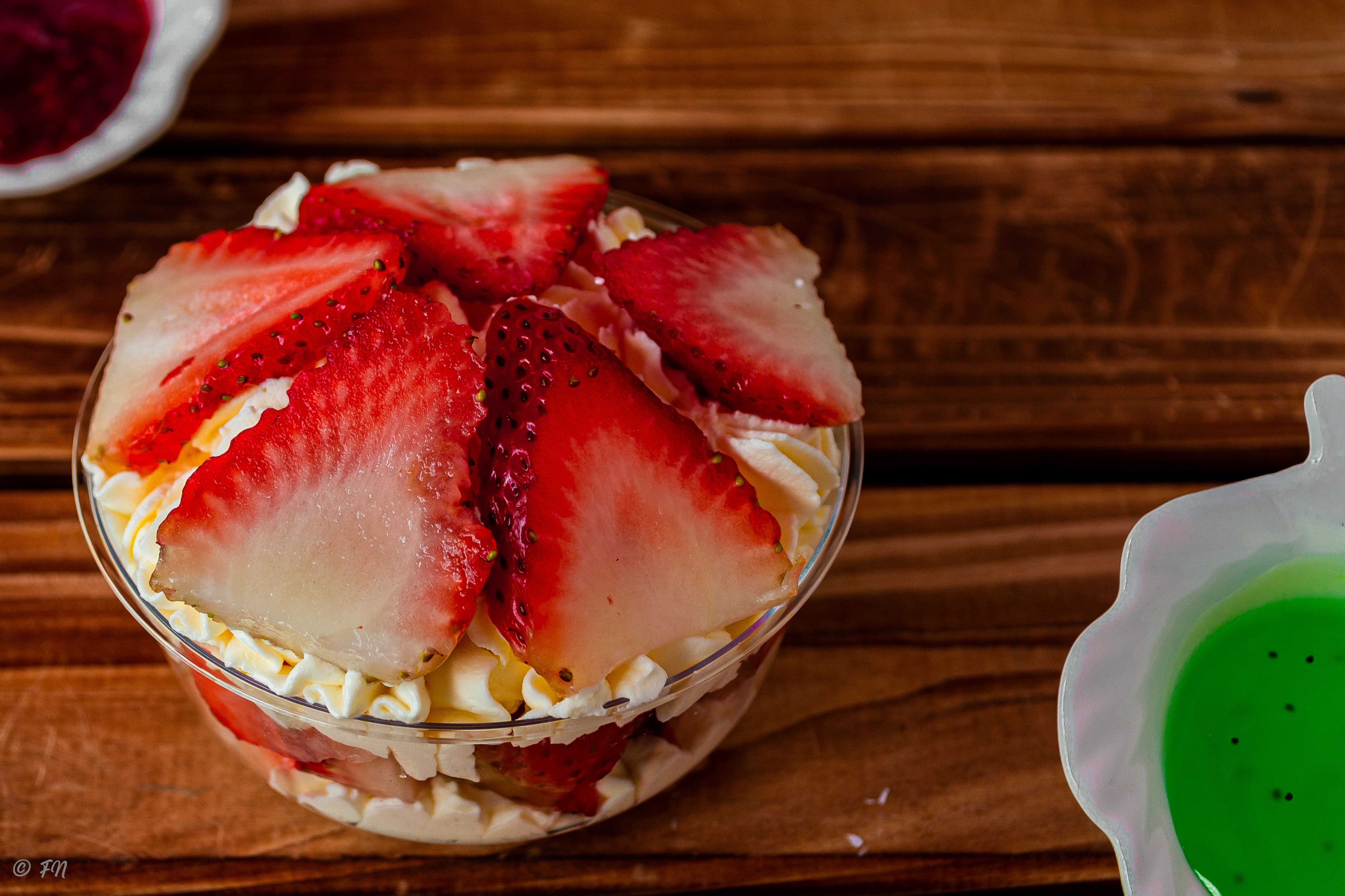 Fresas con crema