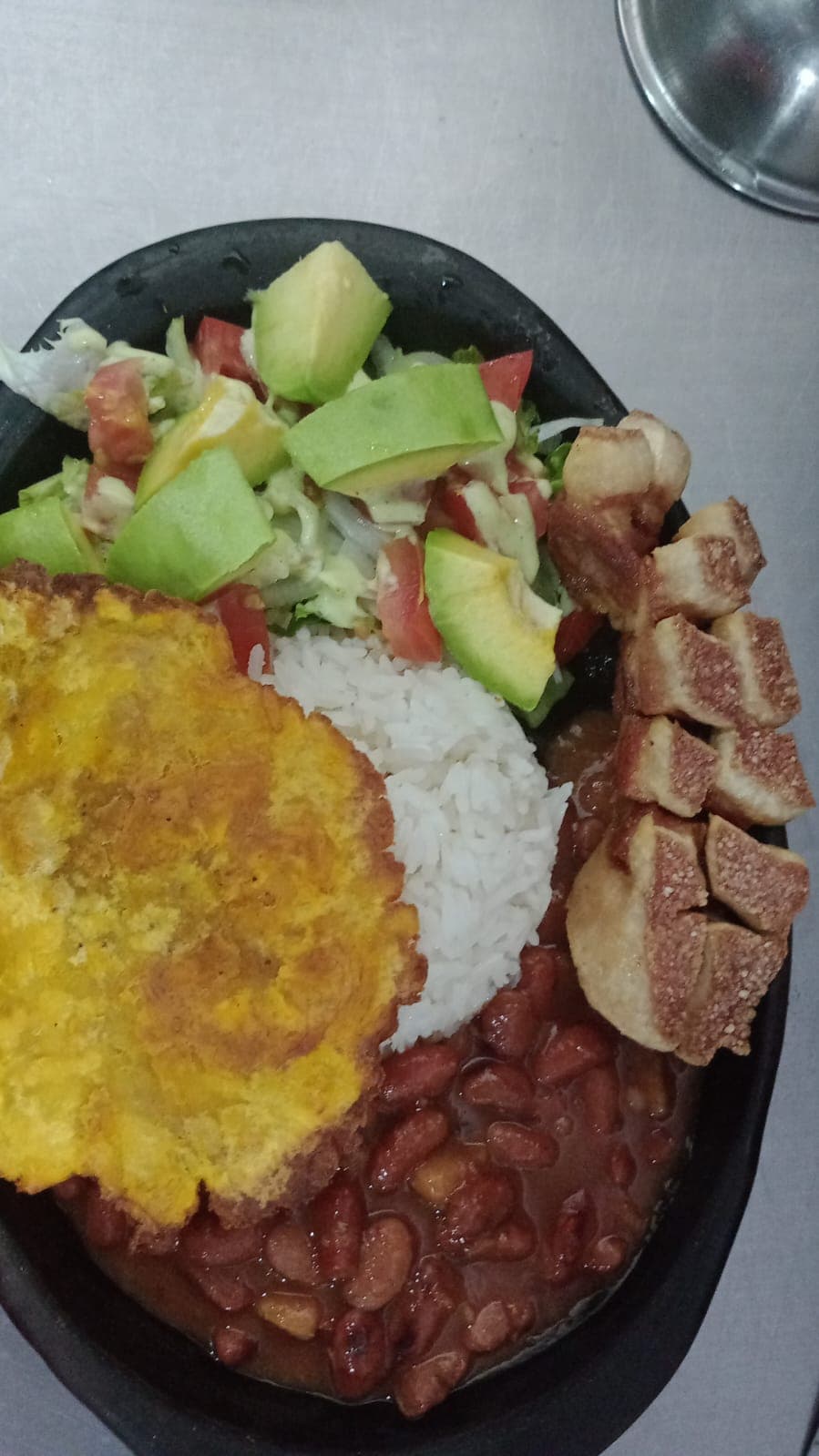 Almuerzo del Día-Arroz Blanco+Frijolada+Proteína