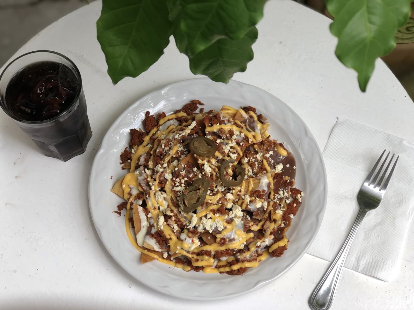 Nachos con Chorizo