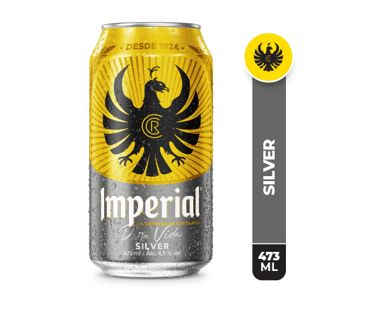 Cerveza Imperial Silver Lata 473 ml