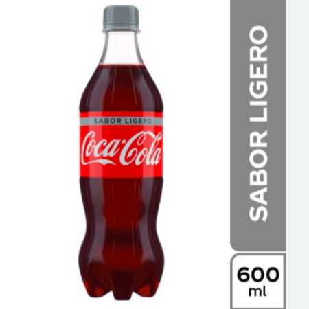 Coca Cola Sabor Ligero Botella 600 ml