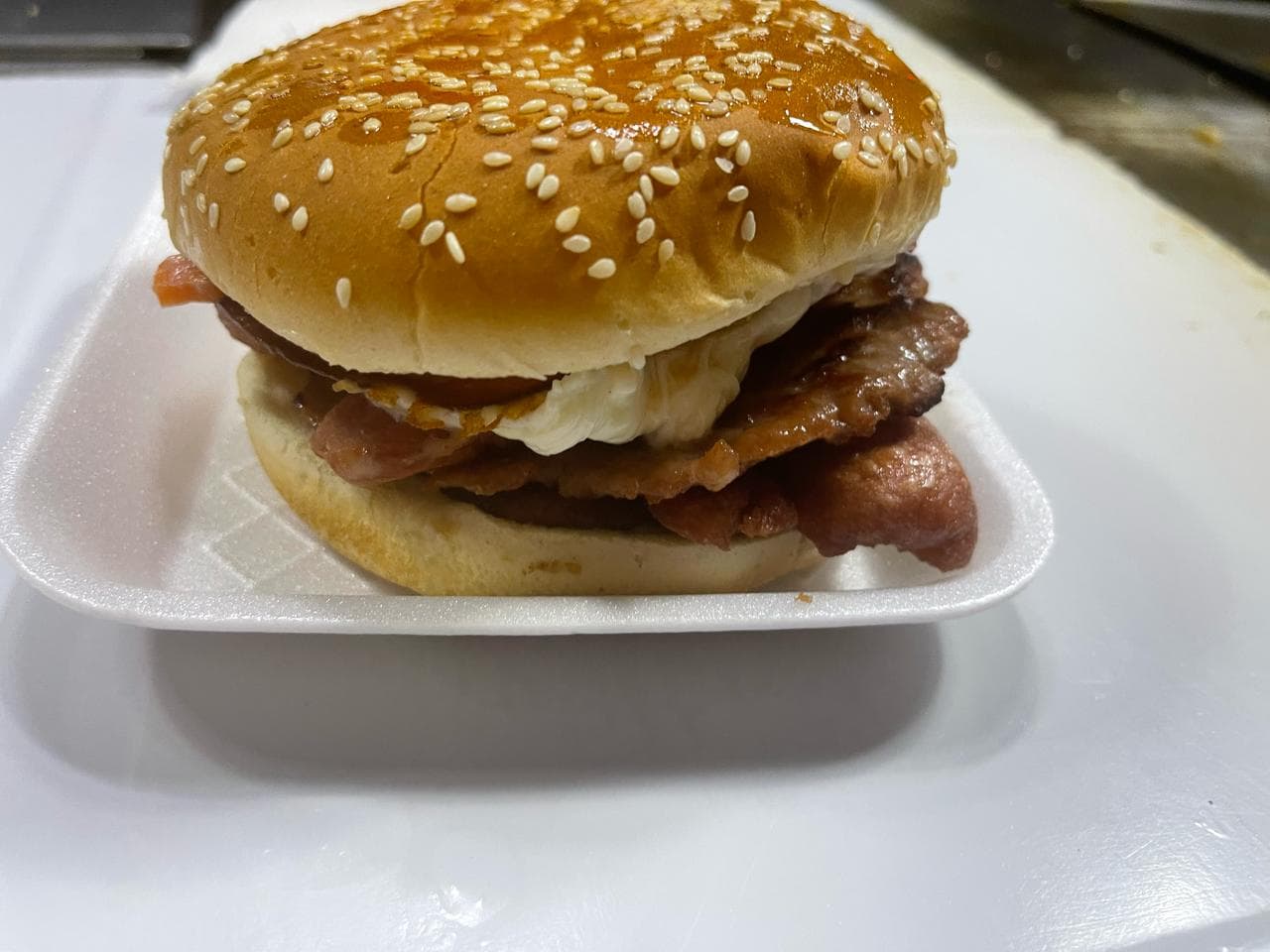 Hamburguesa con Tocino