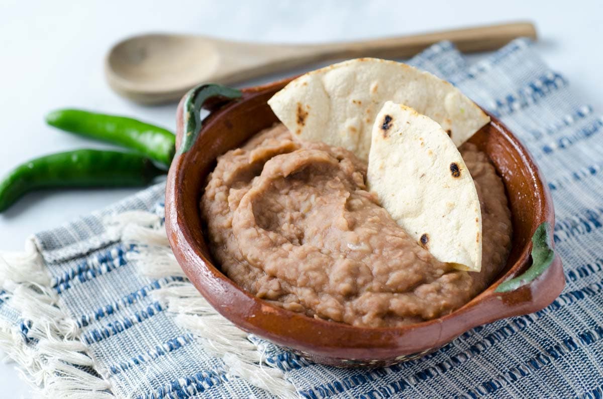 Porción de frijoles