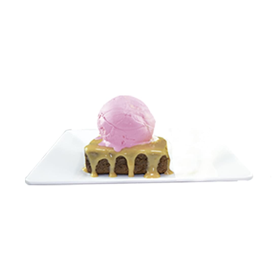 Brownie con Helado Sencillo