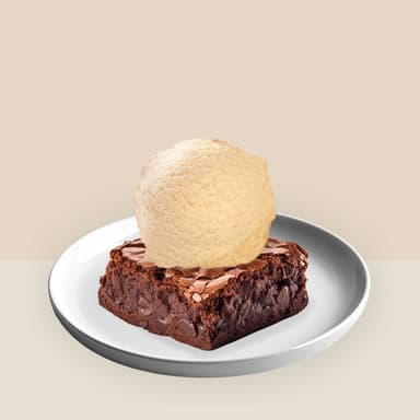 Brownie con Helado Light de Natas