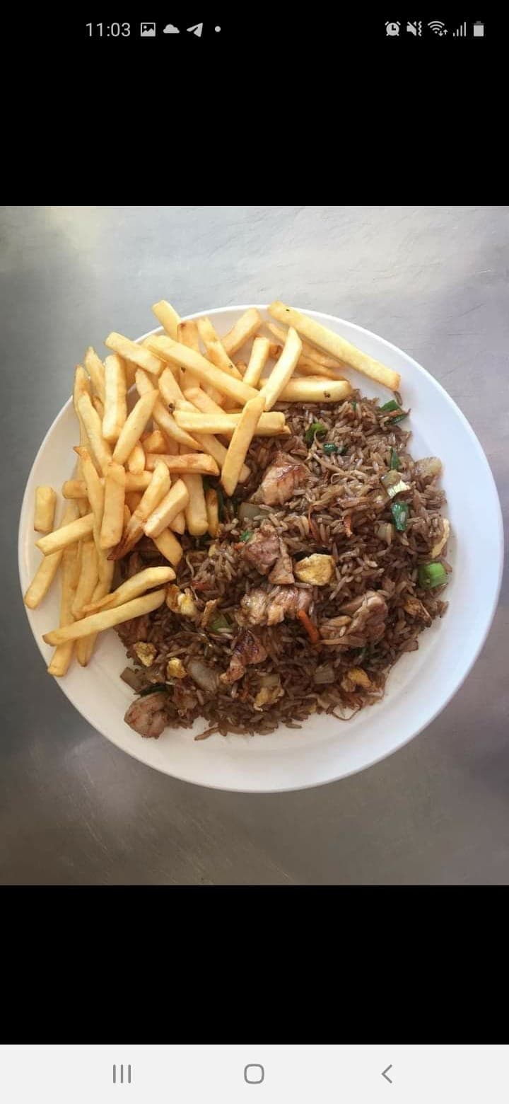 Arroz de la Casa + Acompañamiento + bebida