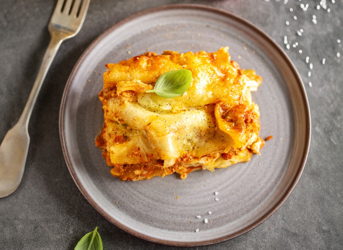 Lasagna de Pollo y Tocineta