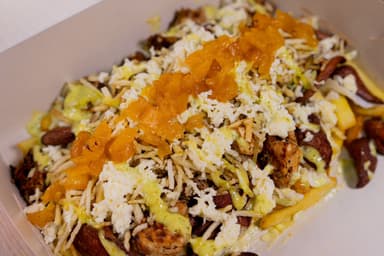 Salchipapa Pollo y Ranchera