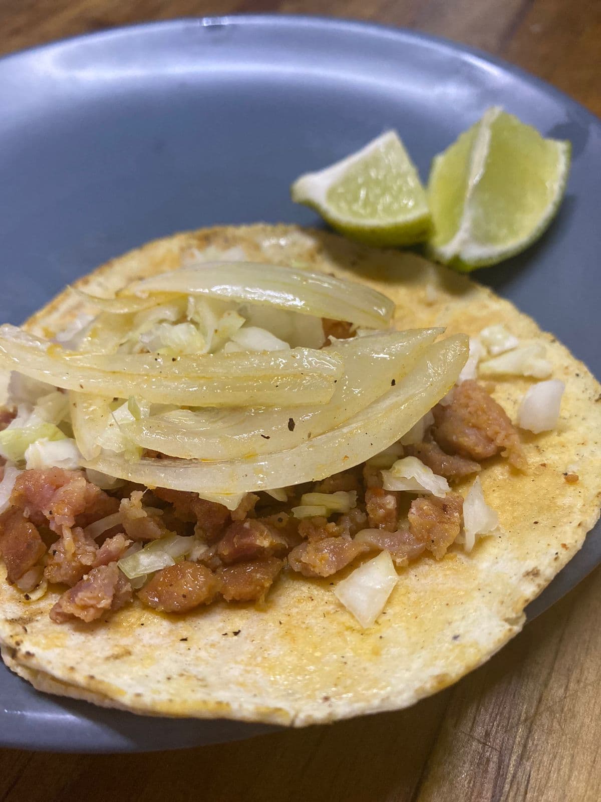 Taco de longaniza