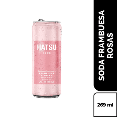 Soda Hatsu Frambuesa y Rosas 300 ml