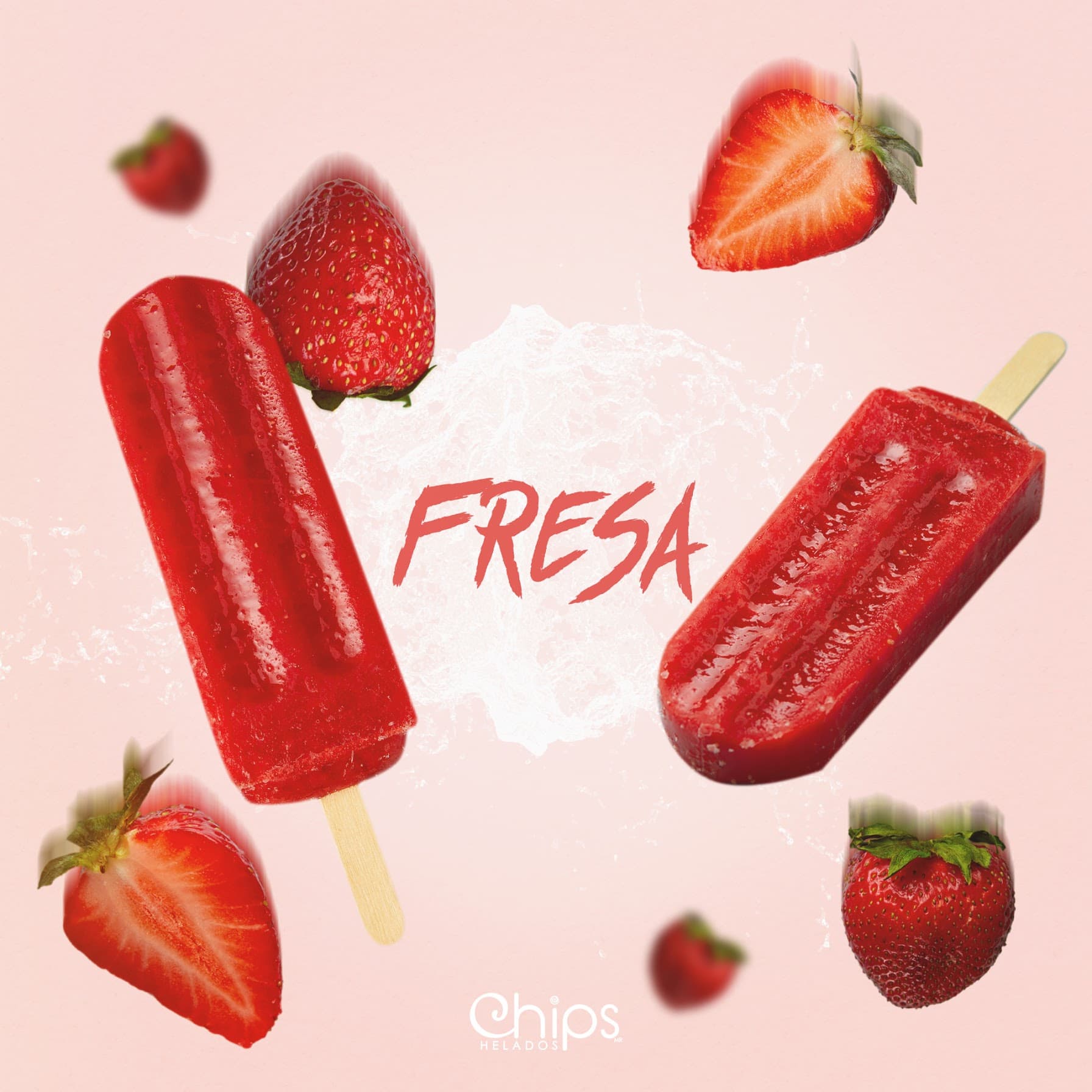 Paleta de Fresa