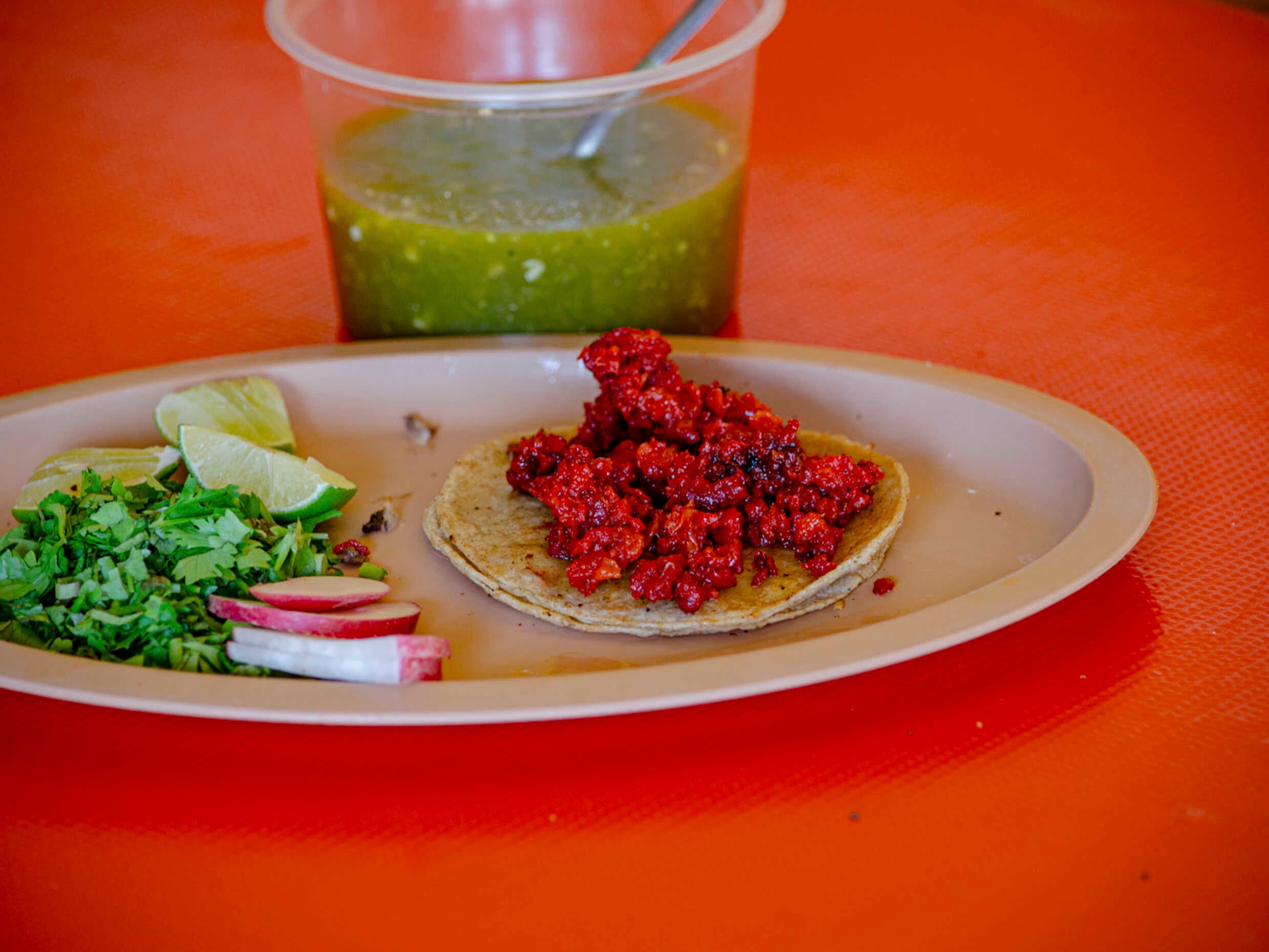 Taco de Chorizo