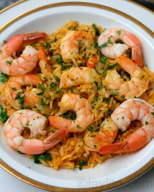 Camarones con Arroz