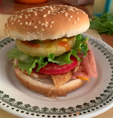 Hamburguesa Hawaiana