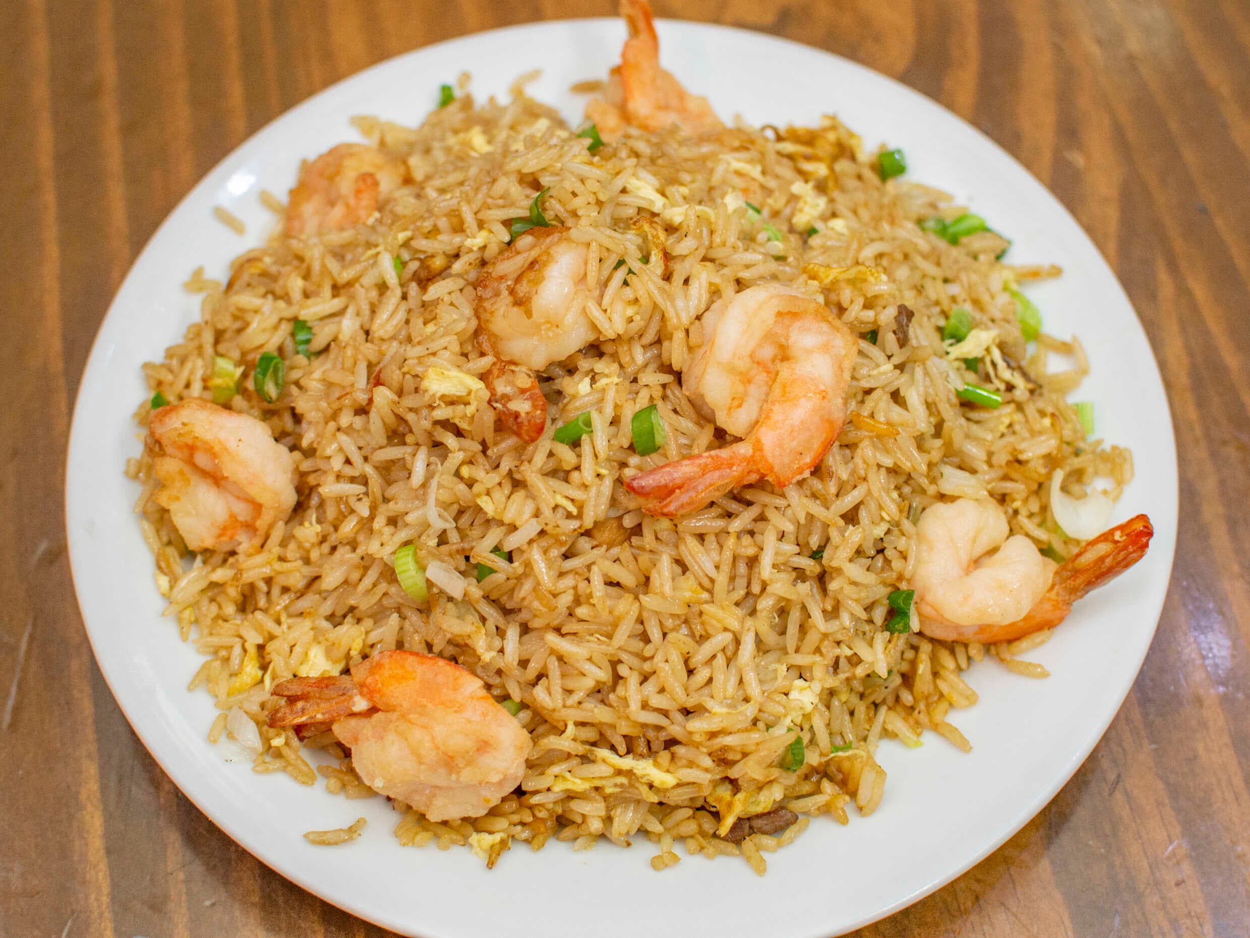 Chaufa con Langostinos