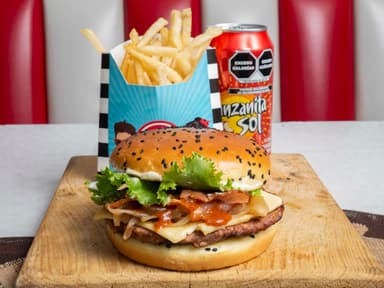 Combo Hamburguesa Chipotle Sencilla