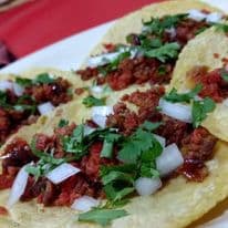 Taco de Chorizo verde