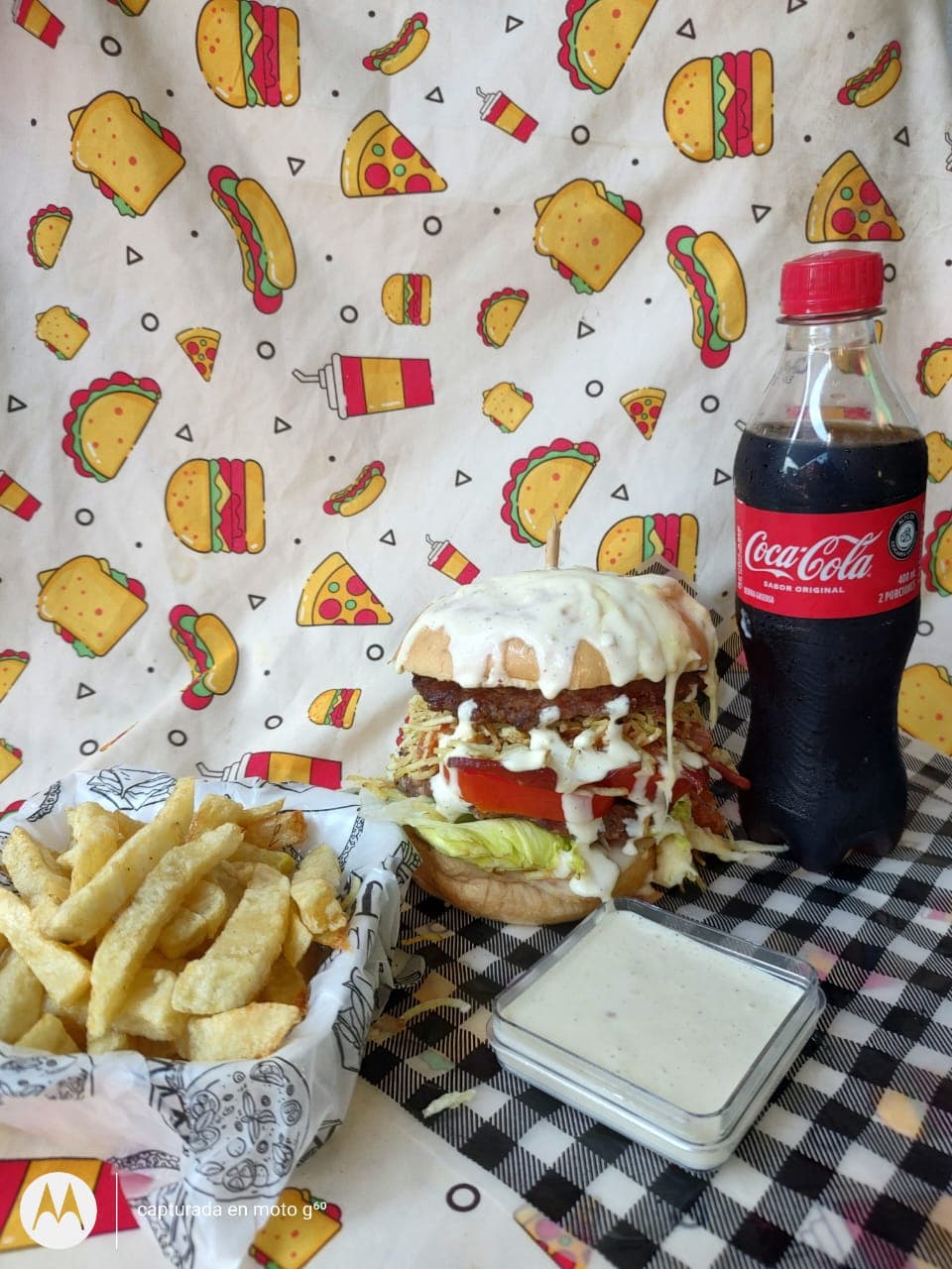 Combo Doble Carne del Garaje + Papitas + Bebida
