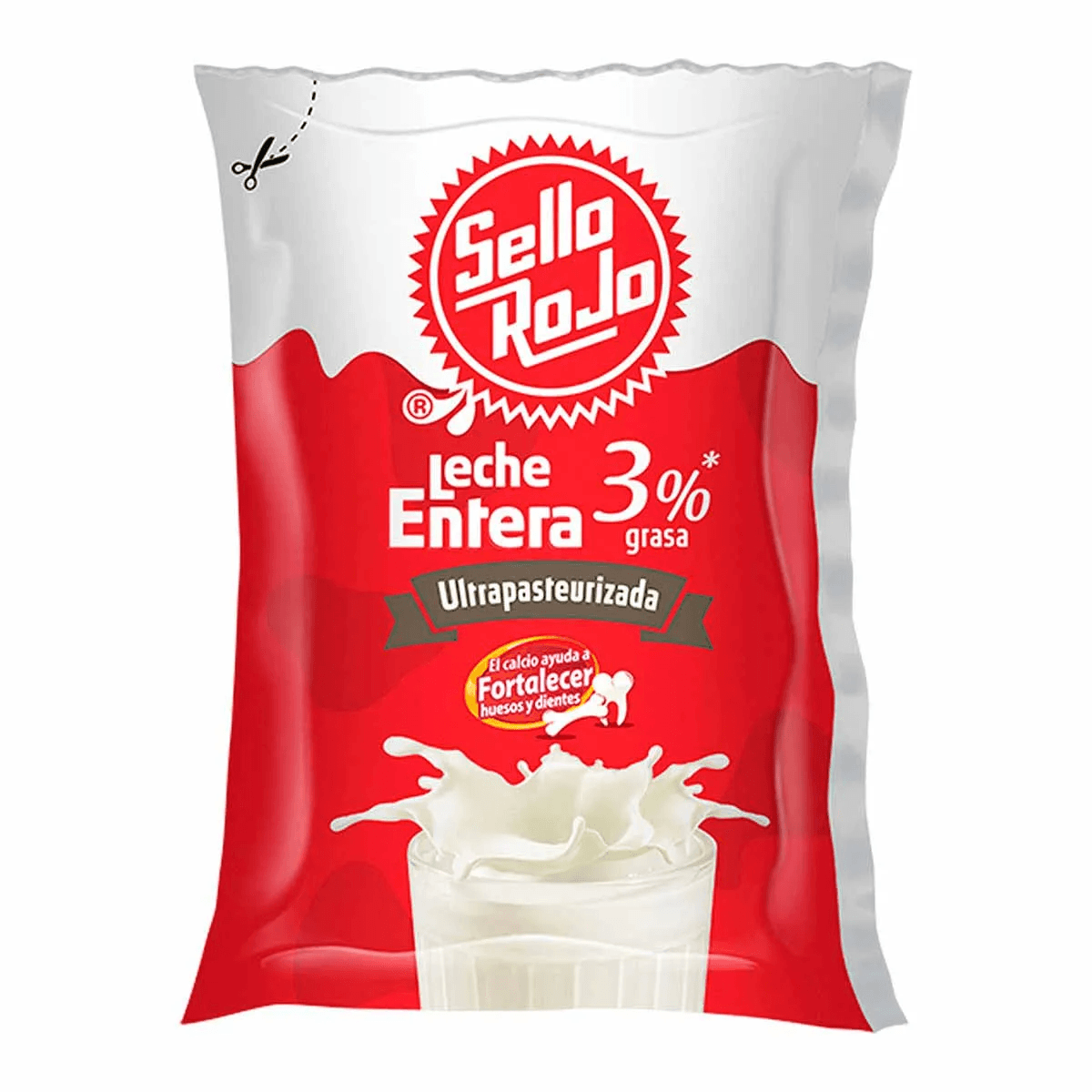 LECHE PASTEURIZADA BOLSA SELLO ROJO 1L