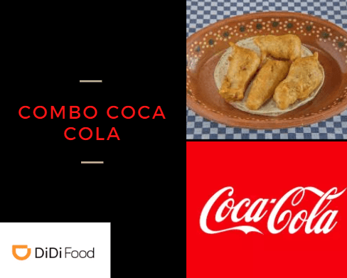 Combo-2 Coca-Cola + 6 Tacos Capeados