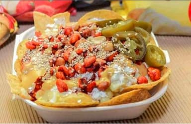Elote con frituras