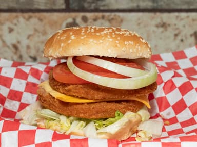 Hamburguesa Doble Pollo con Queso