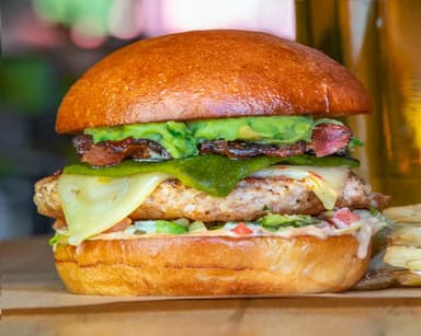 California Adventure Poblano Guacamole Burger