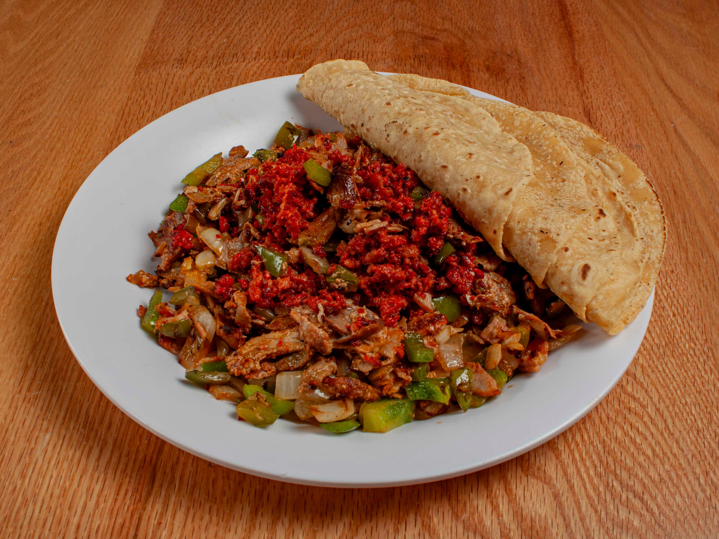 Alambre El Huequito (1porción)