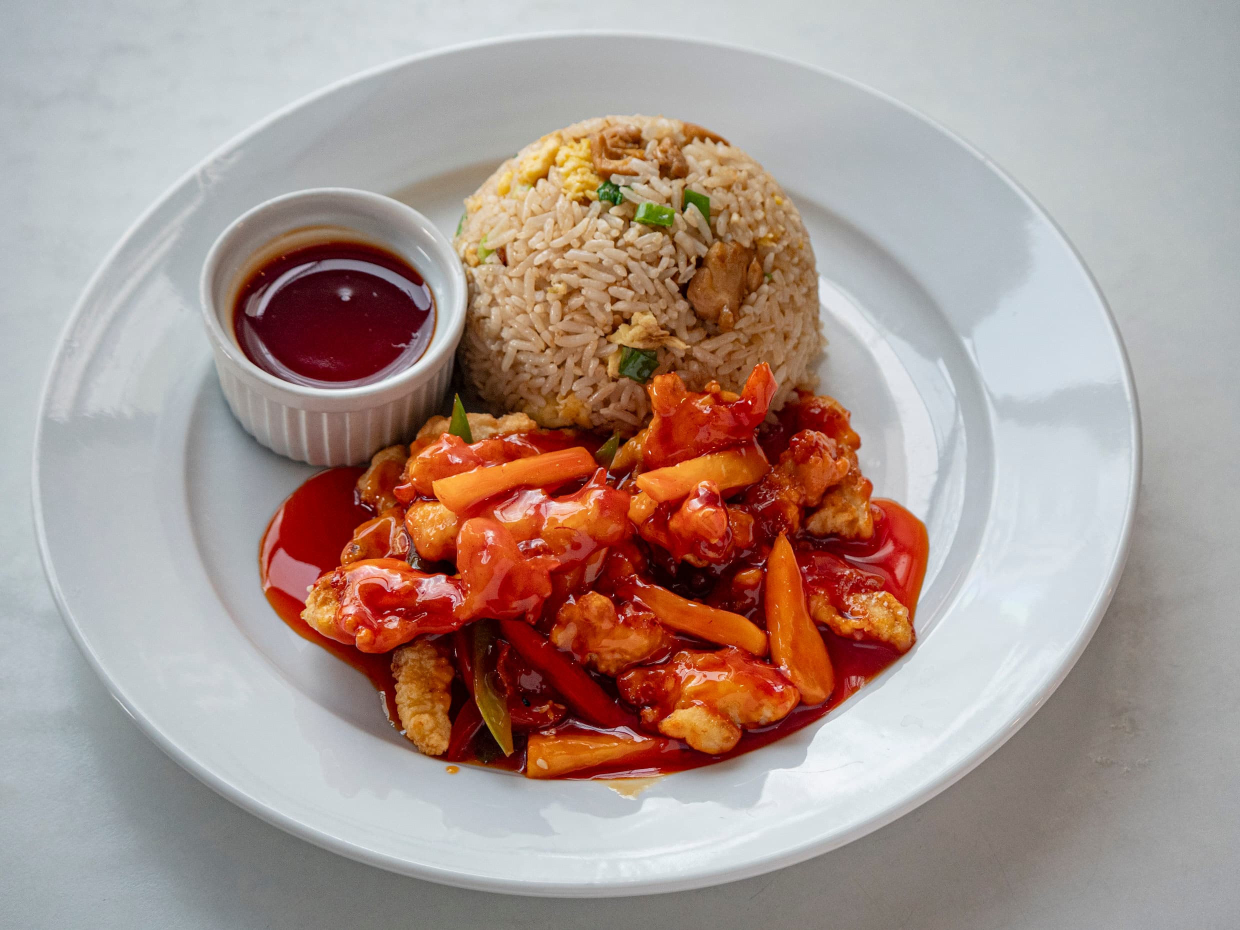 Pollo Cinco Sabores + Chaufa