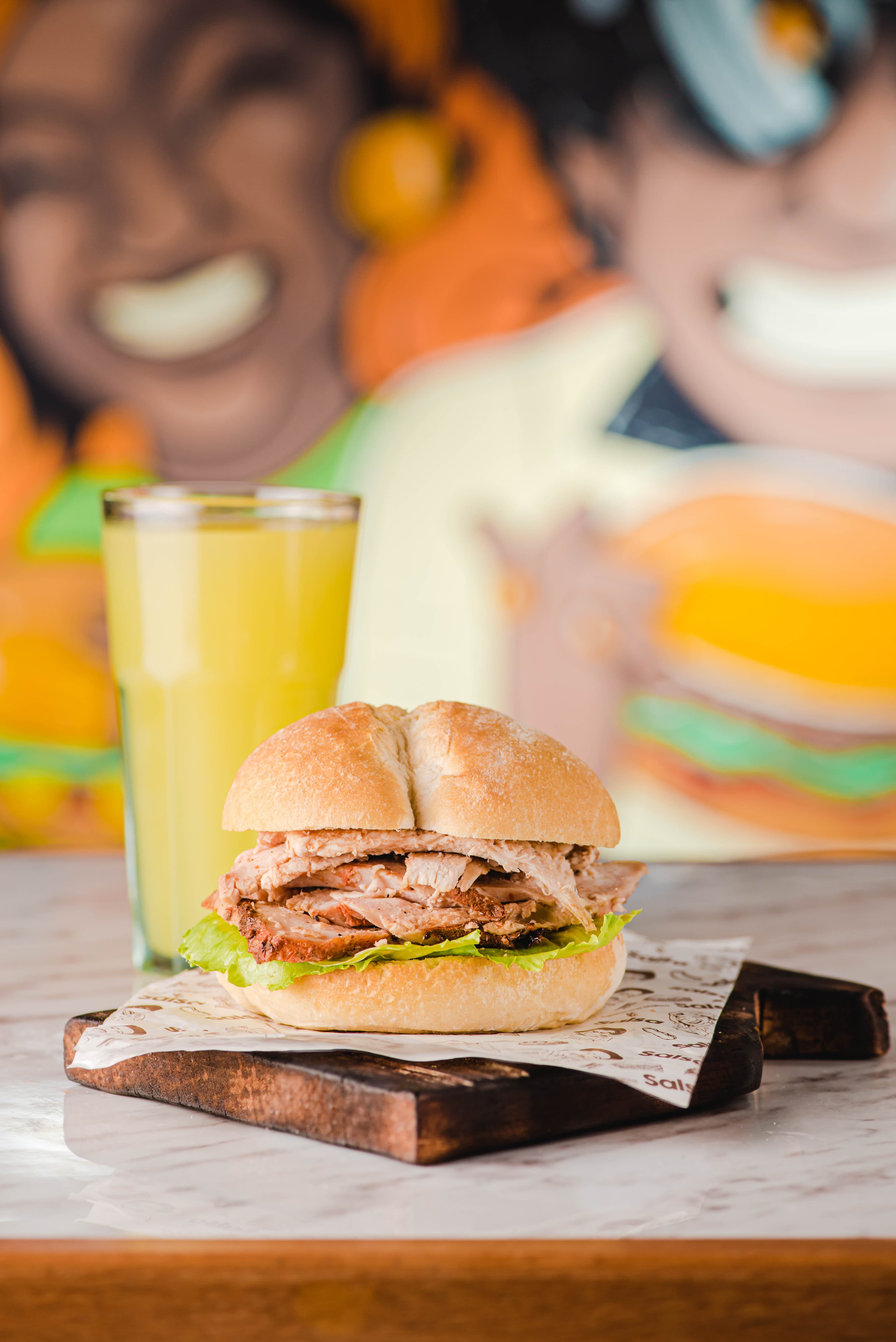 Pan con Pavo
