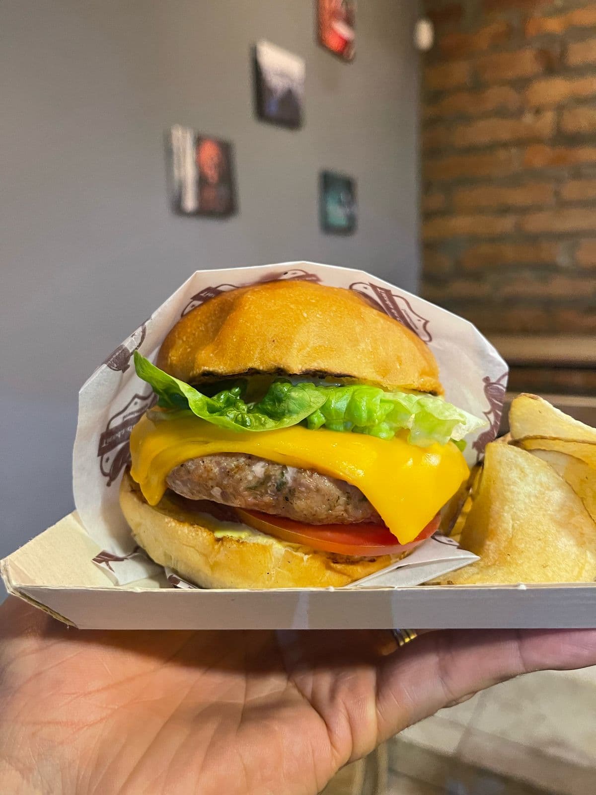 Hamburguesa Porkys + Papas Chip