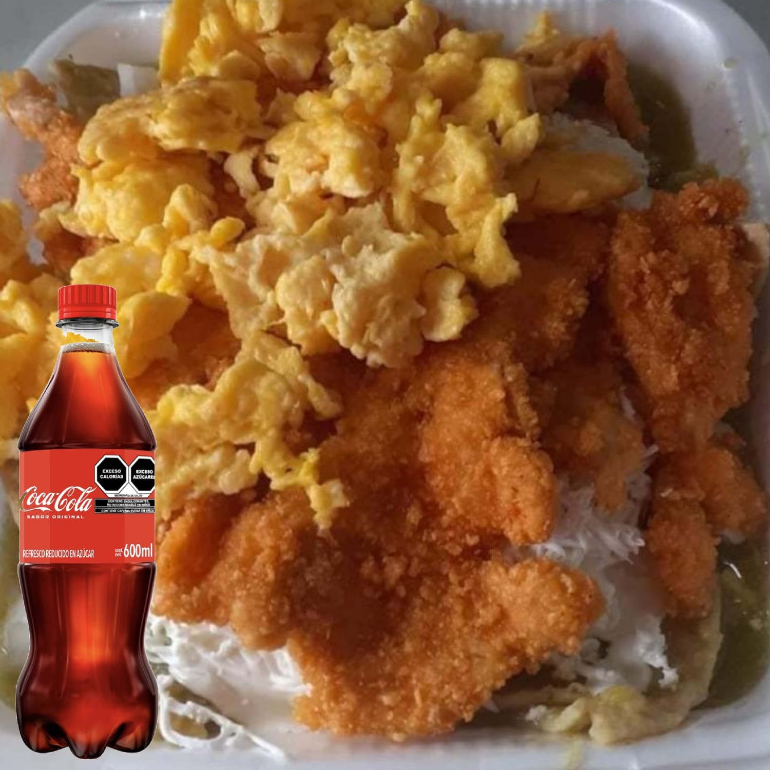 Combo Para 2: Chilaquiles Doblemente Tanque+Bebida