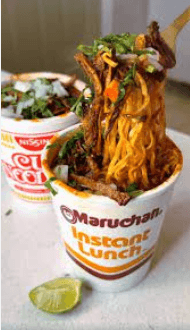 Maruchan con Birria