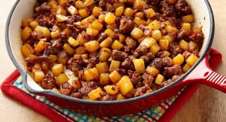 Papa con Chorizo