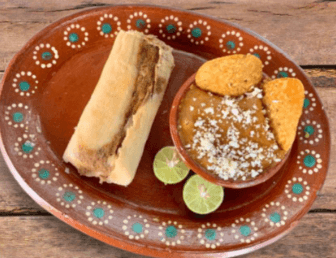 Tamal con Frijol