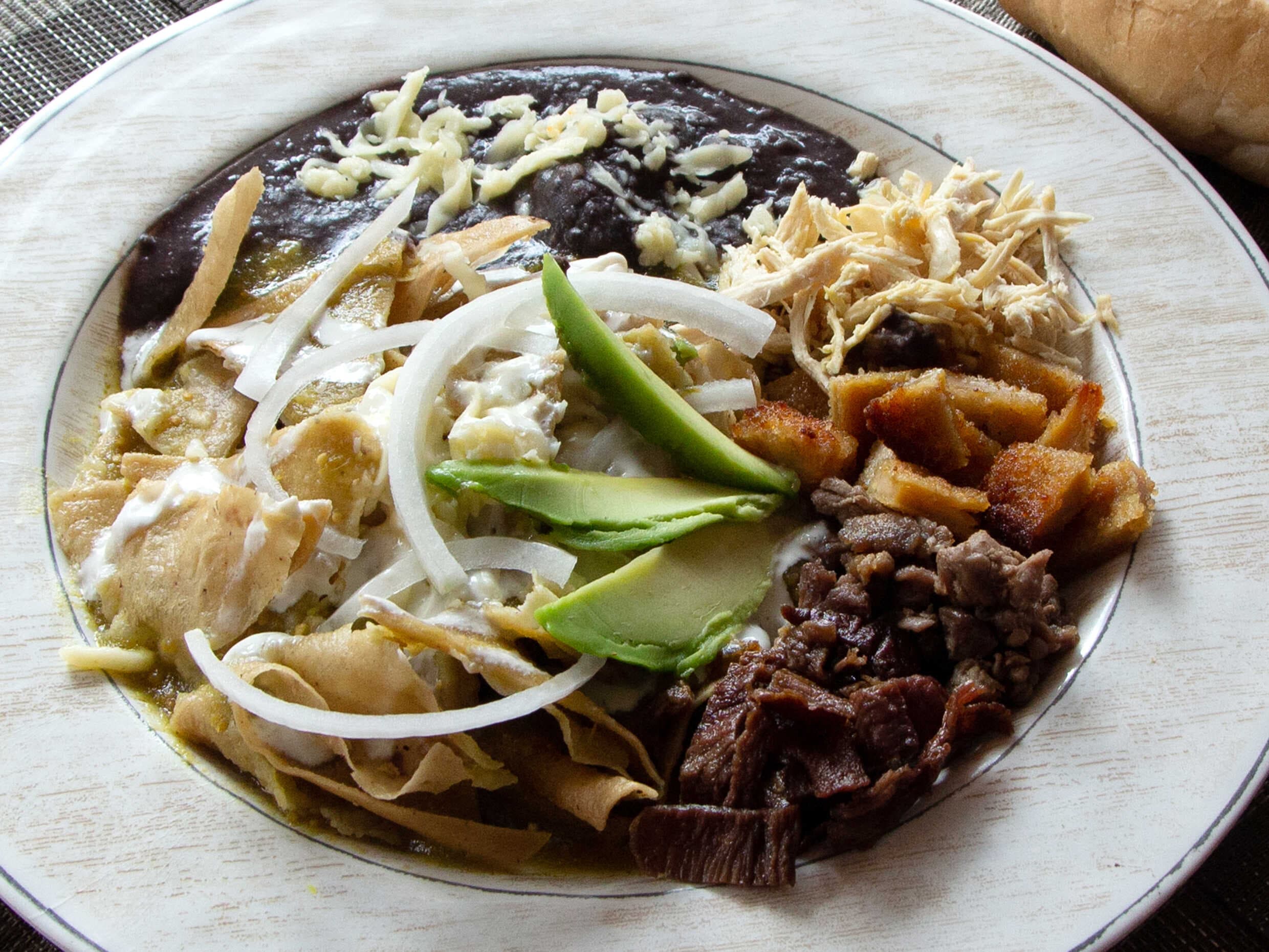 Chilaquiles con Champiñón