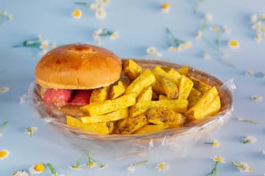 Choripán con Papas Fritas
