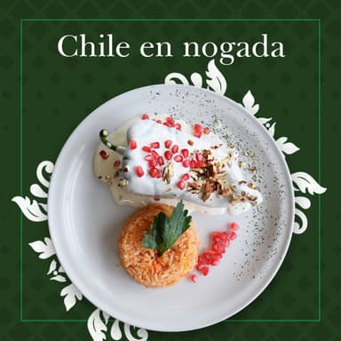 💚🤍❤️Chile en Nogada💚🤍❤️