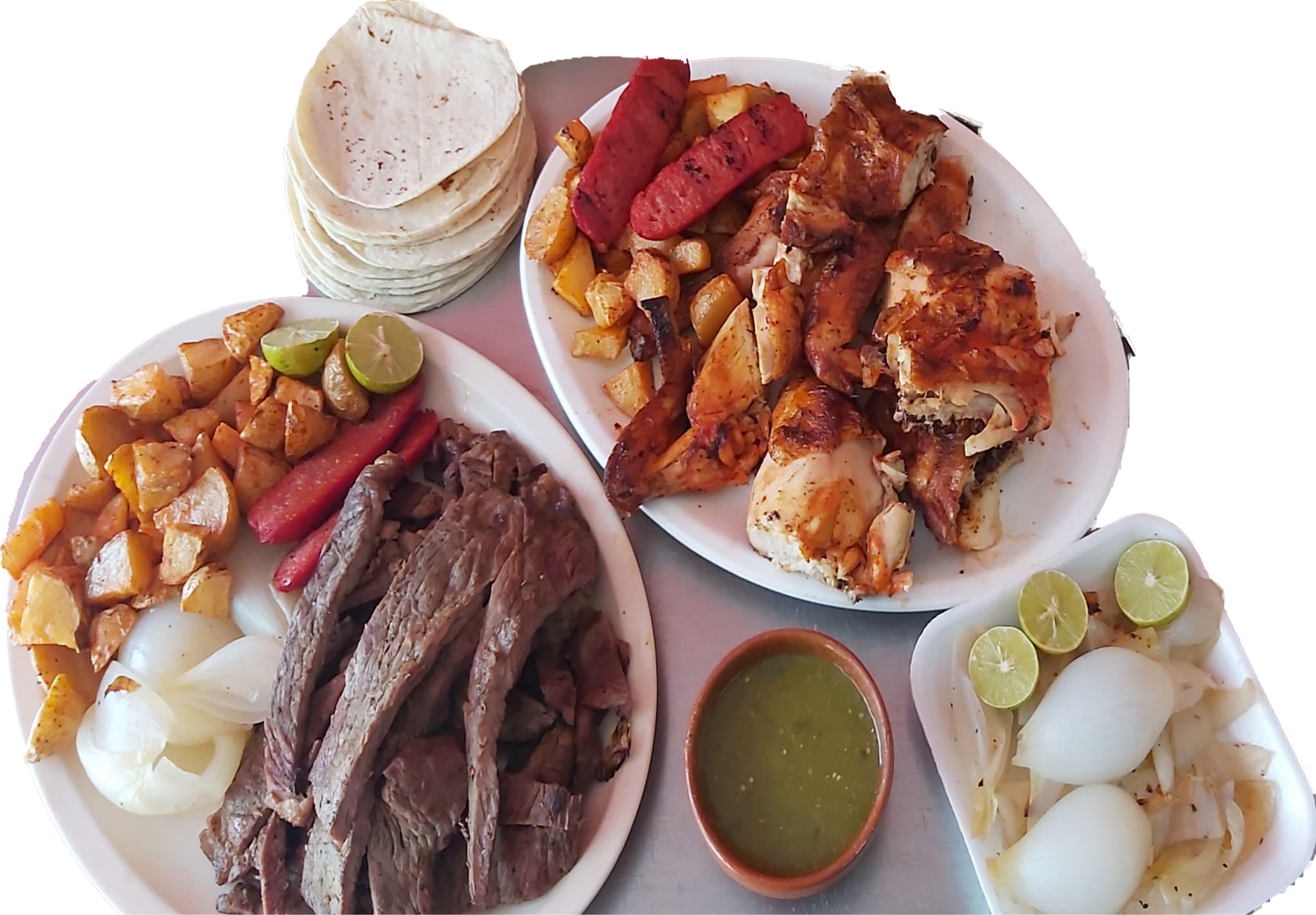 Combo Pareja  1 Pollo y Carne. (Pesado en crudo)