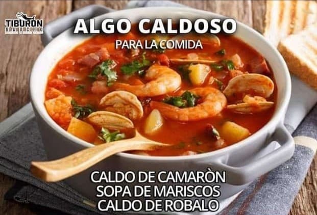 Caldo de Camarón y Robalo