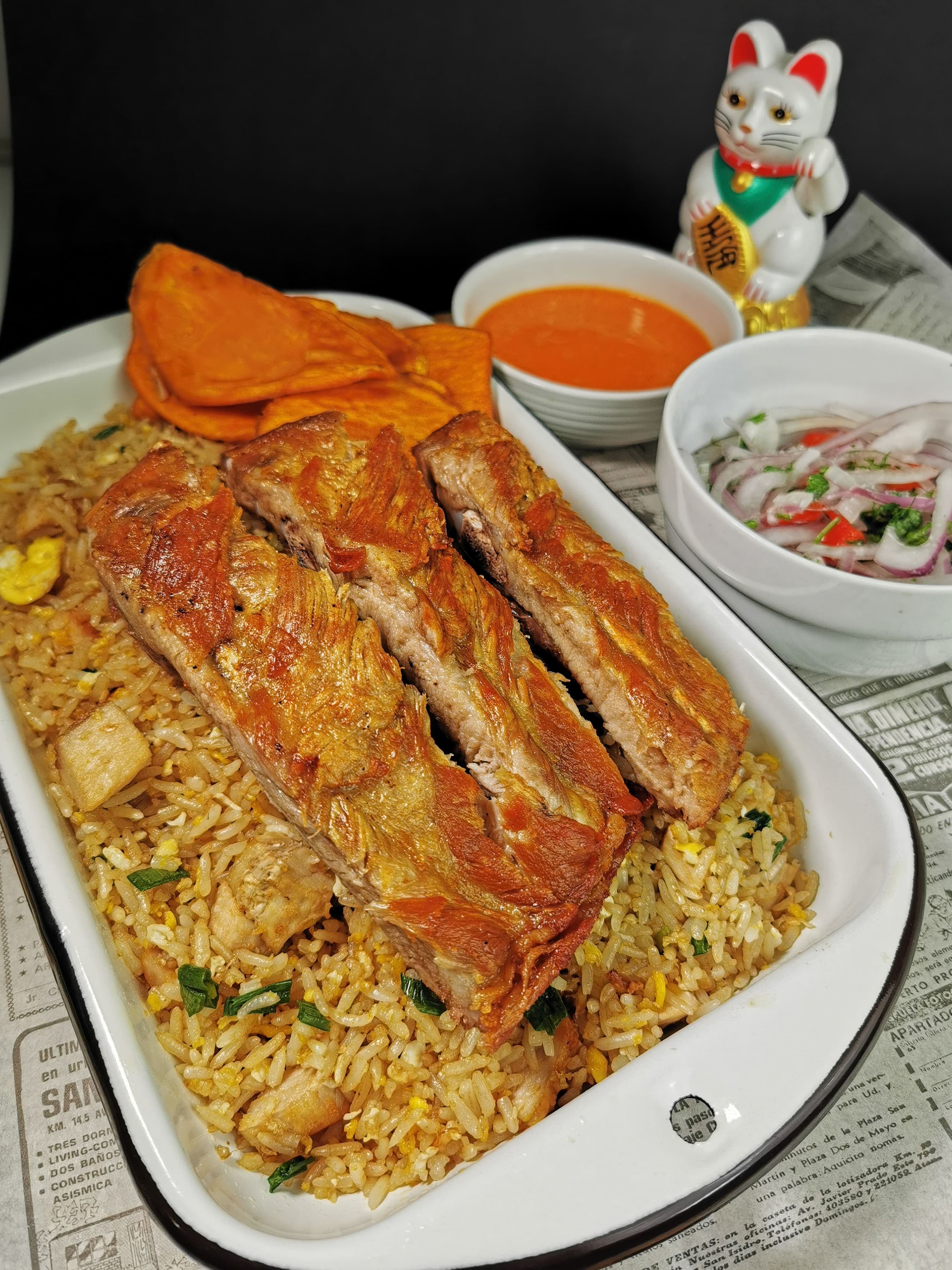 Chaufa con Costillas