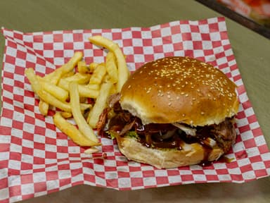 Hamburguesa bacon bbq